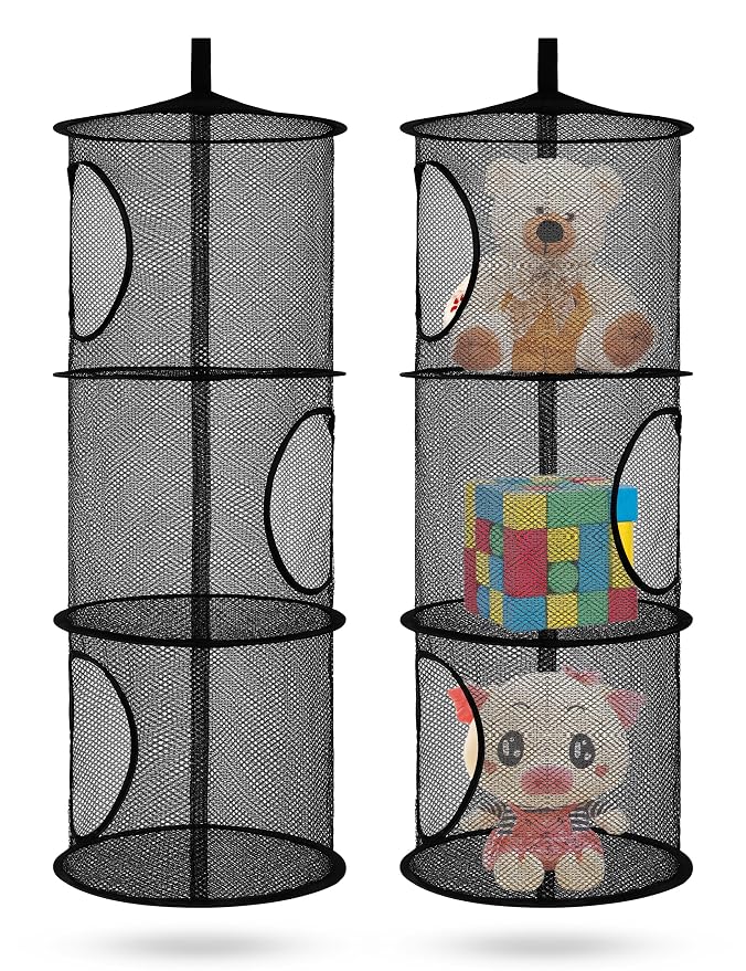 Libeder Mesh Hanging Storage Space Saver Bags Organizer, Foldable Storage by Libeder