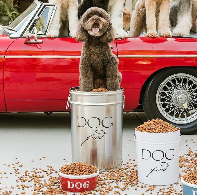Harry Barker Pet Food Storage Collection, Classic White Food Storage - Image 5