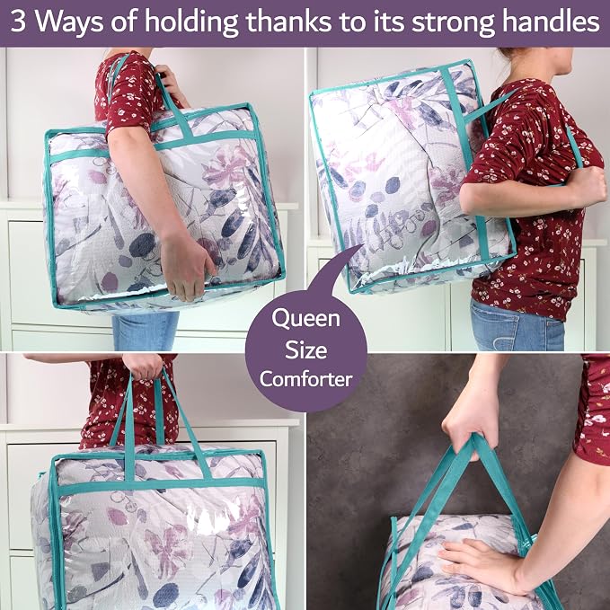 Clear Vinyl Zippered Storage Bags 40L Sturdy Storage Bags - Image 6