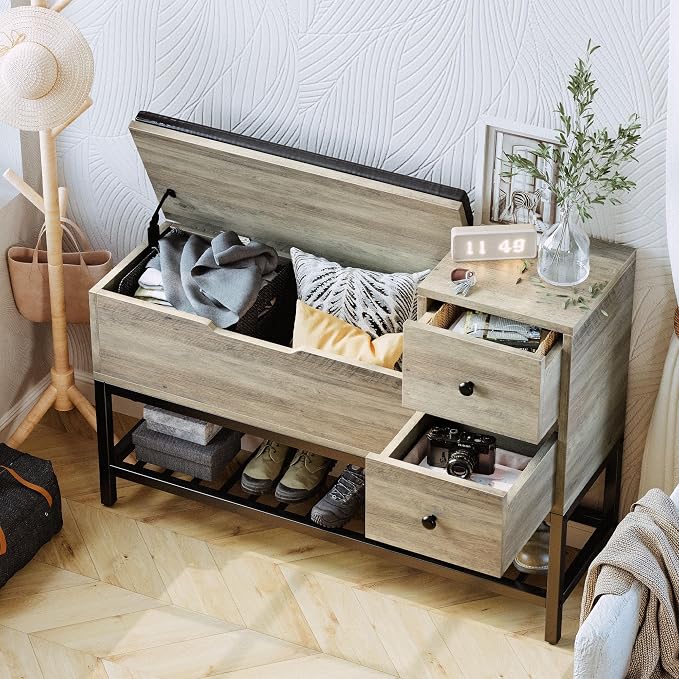 IRONCK Entryway Bench, Shoe Storage Bench - Image 2