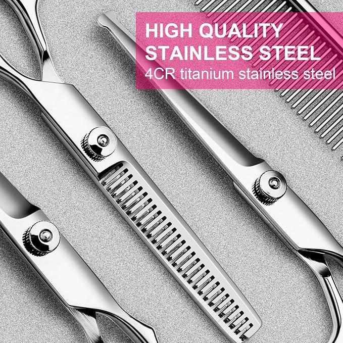 5 in1 Dog Grooming Scissors Kit, Professional Dog Scissors - Image 2