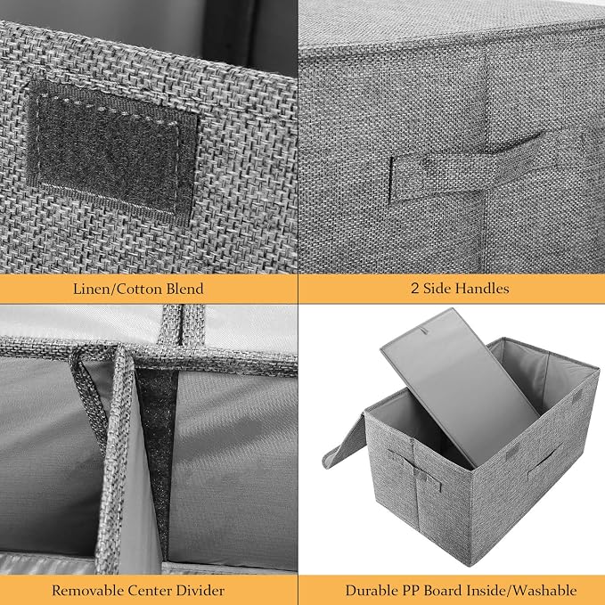 2 Pack Large Storage Boxes - Image 2