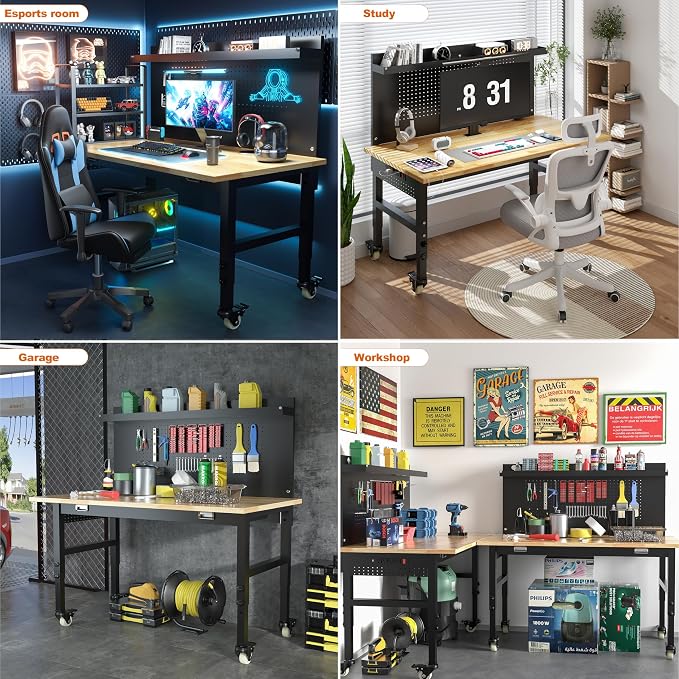 Betterhood 48" Heavy Duty Adjustable Workbench - Image 7