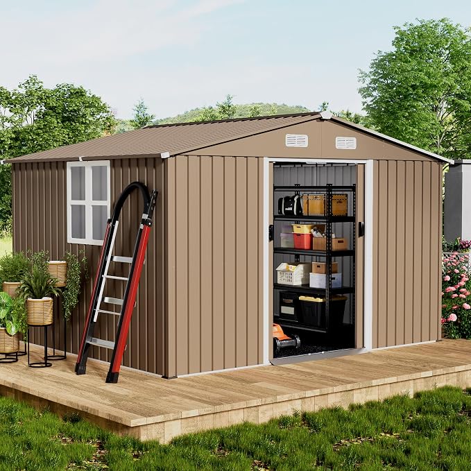 10x8FT Outdoor Storage Shed by TrumbeakFurniture
