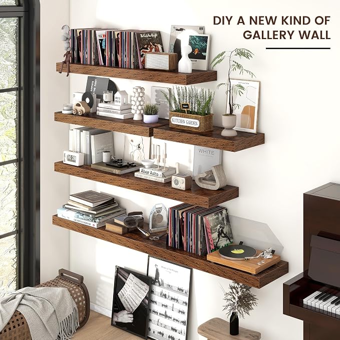 Floating Shelves for Wall, Engineered Wood Wall Shelves - Image 3