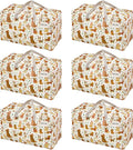 VENO 6 Pack Moving Bags and Large Christmas Decoration Storage Bins by Veno