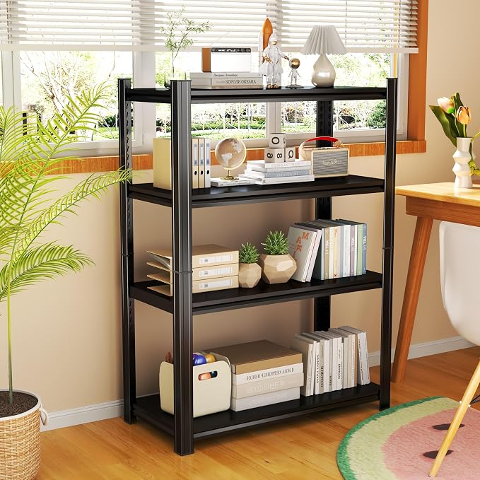 Storage Shelves, Garage Metal Shelving Unit, Adjustable, Double-Layer Column - Image 3