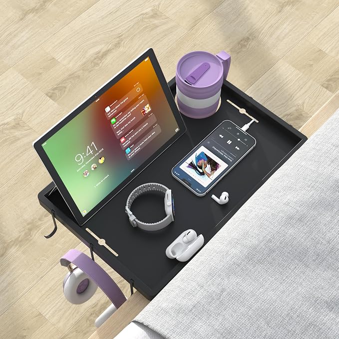 ANYHI Bedside Shelf for Dorm Room Bunk & Top Bunk, Aluminum Clip On Nightstand by ANYHI