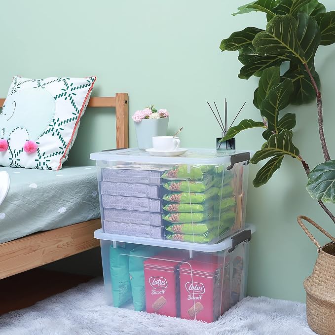 Citylife 44.4 QT Plastic Storage Bins - Image 5