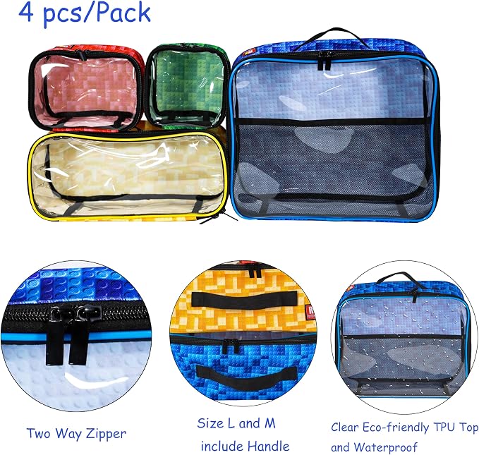 4-piece Kids Toy Storage Organizer Set Bag - Image 3