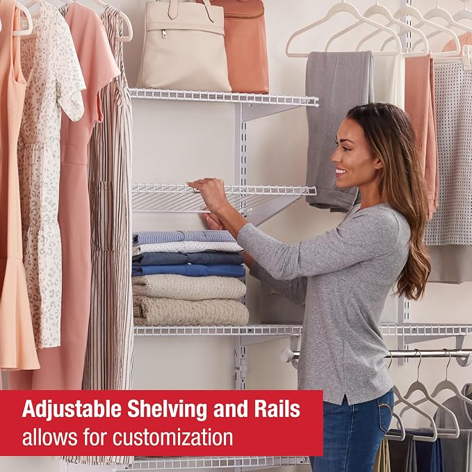 Rubbermaid Configurations Custom Closet Kit 3-6 Ft. Adjustable Metal Wire - Image 3