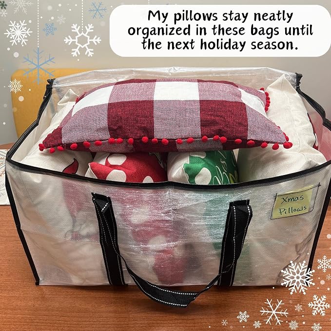 VENO 8 Pack Moving Bags & Large Christmas Storage Bins - Image 2