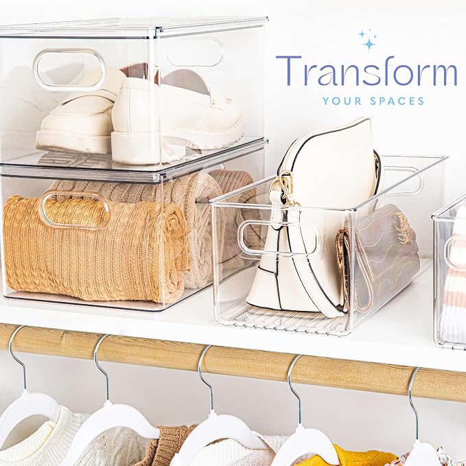 primebox Plastic Food Storage 2 Pack Clear Container Bin - Image 2