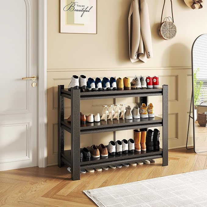 32'' shelving, Garage Metal Shelving Unit, Adjustable, Double-Layer Column - Image 2
