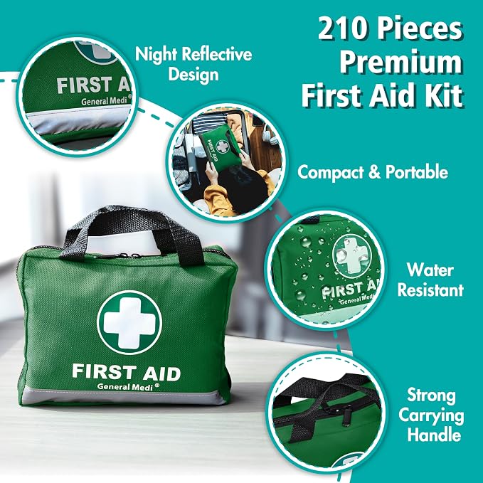 General Medi 210 Piece First Aid Kit- Emergency Kit - Image 3