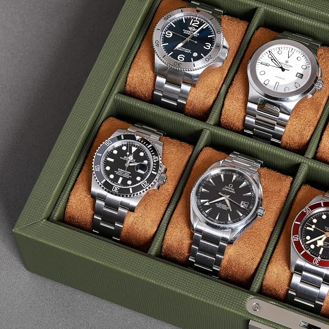ROTHWELL 10 Slot Leather Watch Box - Image 6