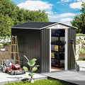 6x9ft Outdoor Metal Storage Shed Waterproof Garden Shed by Unknown