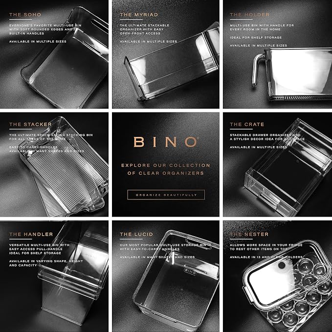 BINO | Stackable Plastic Storage Bins, X-Large - Image 7