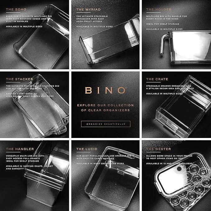 BINO | Stackable Plastic Storage Drawers, Small - Image 7