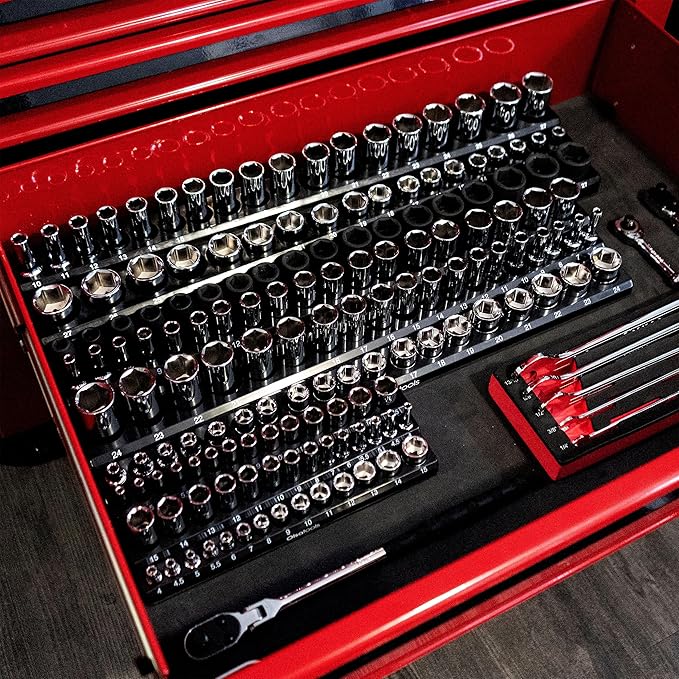 Olsa Tools Magnetic Socket Organizer | 6pc Socket Holder Kit | 1/2-Inch - Image 5