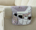 Brilliant Sunshine Lilac Rose Patchwork Couch Armrest 5 Pockets Organizer by BrilliantSunshine